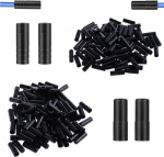 Generisch k&auml;iguvahetustrossi otsakorgid, 200 tk, piduritrossi jalgratta piduritross, k&auml;iguvahetustross, 100 tk 4 mm k&auml;iguvahetustrossi katte jaoks, 100 tk 5 mm piduritrossi katte jaoks