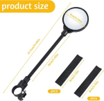 Jlngthong 2 jalgrattapeegli komplekt, 360&deg; reguleeritav ja p&ouml;&ouml;ratav tahavaatepeegel, jalgrattapeegel vasak parem, turvaline peegel 22&ndash;32 mm juhtraudadele, peegel maastikuratastele, maanteeratastele, t&otilde;ukeratastele