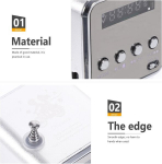 Ultechnovo Td-v26 mini juhtmevaba muusikapleier stereo k&otilde;lar Mp3 Mp4 muusikapleier arvutile mobiiltelefonile toetab micro Sd/u ketast, h&otilde;bedane toaraadio mini raadio