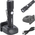Tecpo taskulamp 600 luumenit 7500 K 250 m valgusvihk 2600 Mah akulamp