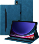 Auslbin Samsung Galaxy Tab S9 &uuml;mbris (2023) 11" Tab S8 S7, Polether - tahvelarvuti, sobib Tab Sm-x710 X700 T870, klassikaline nahast stiil, sinine