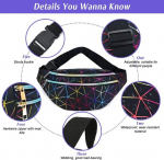 Holograafiline rave v&ouml;&ouml;kott vikerkaareline v&ouml;&ouml;kott l&auml;ikiv v&ouml;&ouml;kott valge must &uuml;ks suurus Wash Pack, valge / must, Wash Pack