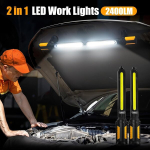 Led t&ouml;&ouml;kojalamp sensoriga, 2400lm, 4400mah, magnet