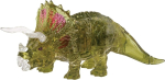 Hcm Kinzel 90271 59204-3d kristall triceratops pesa ja munadega, pusle t&auml;iskasvanutele ja lastele, 61 t&uuml;kki, roheline, l&auml;bipaistev
