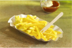 Papstar 250 tk. pappkonteinerid ovaalsed 10,5x17,5x3 cm valged