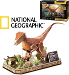 National Geographic Velociraptor 3d pusle mudelid 3d puslede ehitamiseks, 3d pusle lastele, dinosauruste m&auml;nguasjad lastele alates 8. eluaastast, 63 t&uuml;kki