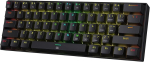 Redragon K630 Dragonborn 60% juhtmega rgb m&auml;nguriklaviatuur, 61 klahviga kompaktne mehaaniline klaviatuur pruuni taktiilse l&uuml;litiga, pro draiveri tugi, must