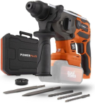 Powerplus dual power akupuurvasar powdp15680-4 in 1: (l&ouml;&ouml;k)puurimine, meiseldamine ja meisli p&ouml;&ouml;rlemine, 40 v puur, 3 j, vasak-parem l&uuml;liti kruvide jaoks, ilma aku ja laadijata