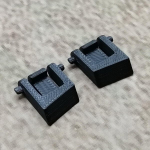 Uleiva 1 paar (2 t&uuml;kki) mustad asendusklaviatuuri jalad, &uuml;hilduvad Corsair K63 K65 K70 K95 klaviatuuri asendusosaga, klaviatuurialuse jalad