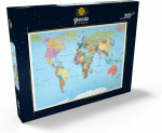 Mypuzzle v&auml;rviline maailmakaart &ndash; piirid, riigid, teed ja linnad &ndash; premium 200-osaline pusle &ndash; mypuzzle special collection by puzzle galaxy