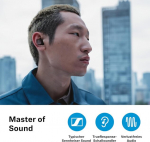 Sennheiser Momentum True Wireless 4 - nutikad k&otilde;rvaklapid Bluetooth 5.4, kristallselge heli, ergonoomiline disain, 30 tundi aku kestvus ja adaptiivne Anc - valge/h&otilde;bedane