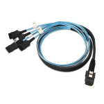 Mini Sas kuni 4 x Sata kaabel, 1m