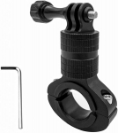 Buxiugk actionkaamera jalgrattakinnitus 360&deg; p&ouml;&ouml;ratav kinnitus, alumiiniumisulamist jalgratta lenkstangi kinnitus Hero 12 11 10 9 8 7 Max Yi Insta-360 X3 X2 Osmo Action Go Pro jaoks