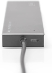 Digitus usb jaotur, usb 3.0 tagasi&uuml;hilduv hall must 7 porti