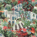 Rasch Tropical House Collection 687408 mittekootud tapeet troopilise motiiviga 10.05 m x 0.53 m (p x L)