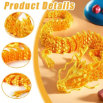 Aeioprs 3d prinditud liigutatav draakon, figuurid m&auml;nguasi t&auml;iskasvanutele ja lastele, kingitused, 30 cm, 2 tk