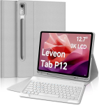 Fogari klaviatuur Lenovo Tab P12 12.7 tolli 2023 magnetklaviatuurile Bluetooth juhtmevaba Azerty prantsuse kaitse&uuml;mbris pliiatsi hoidjaga Lenovo Tab P12 2023 12.7 tolli hall