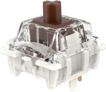 Zjmehty Gateron G Pro3.0 Brown l&uuml;litid mehaanilisele klaviatuurile, 3 kontaktiga/55gf/taktiilne tunne/eelnevalt m&auml;&auml;ritud/kontaktidega (108 t&uuml;kki, pruunid, 3 kontaktiga)