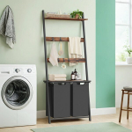 Pesukorv r&auml;tikuredeliga, VASAGLE, 73x33x177 cm, vintage pruun