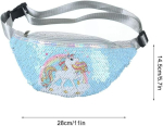 V&ouml;&ouml; kott Unicorn litritega v&ouml;&ouml; kott lastele Glitter Cartoon Bum Bag lastele ja t&uuml;drukutele