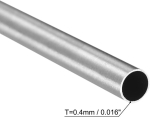 Sourcing map 2 tk roostevabast terasest toru, 7 mm x 0,4 mm x 300 mm, &uuml;mmargune toru, roostevaba teras v2a roostevabast terasest &uuml;mmargune toru, wst 1.4301 vaheh&uuml;lsid, 304 toru, &uuml;mmargune profiil reelingutele, treppidele