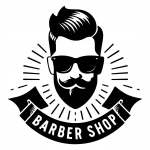 Dekoratiivne kleebis Barber Shop | seinale, vaateaknale | 47x47 cm