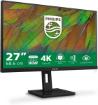 Monitor Philips 27b1u3900 - 27-tolline Ultra Hd monitor, reguleeritava k&otilde;rgusega, k&otilde;lar, Adaptive Sync (3840 x 2160, 60 Hz, 2 x Hdmi 2.0, 1 x Displayport 1.4, 1 x Usb-c (90 W Pd), Rj45, Usb Hub) must