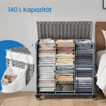 Pesukorv, SONGMICS LCB363N01, 66 x 33 x 66 cm, Hall, Pesukorv, SONGMICS LCB363N01, 66 x 33 x 66 cm, Hall