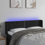 LED-voodipeats, must, 147x16x78/88 cm, samet CFE5023478
