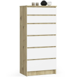 Kummut NORE K 60cm, pruun/valge