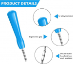 Gamebit kruvikeeraja 4,5 mm ja 3,8 mm, kahe otsaga Gamebit kruvikeerajate komplekt, turvakruvikeeraja Snes, Nes, N64, Gameboy remondiks, magnetiline kruvikeeraja (sinine)