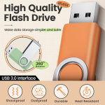 USB pulk Uflatek Usb m&auml;lupulgad 64gb Usb 3.0 m&auml;lupulk 10 tk pakis Morandi segav&auml;rviline Usb m&auml;lupulk p&ouml;&ouml;ratav Usb m&auml;lupulk v&auml;rviline m&auml;lupulk v&auml;line andmepulk t&uuml;hja kleebise ja kaelapaelaga