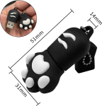 USB pulk Usb m&auml;lupulk 128 gb, usb v&auml;lkm&auml;lu 128 gb kassi k&auml;pa pliiatsm&auml;luseade 2.0 m&auml;lupulk multifilmi naljakas m&auml;lupulk armas pendrive tahvelarvutile, arvutile, kingitustele (must)