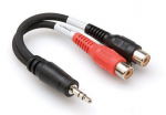 Hosa Technology 3,5mm/RCA helikaabel Must, punane
