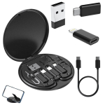 5-&uuml;hes adapterikomplekt USB-C micro USB t&uuml;&uuml;pi A telefonile &uuml;mbrises