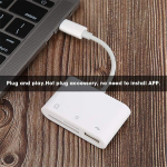 Pusokei Usb C kuni Sd/tf-kaardi kaamera lugeja adapter universaalse &uuml;hilduvusega, m&auml;lukaardi lugeja, kaamera lugeja, videolugeja Android-telefonidele/tahvelarvutitele/pc-le/s&uuml;learvutile