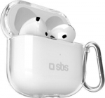 SBS kaitsekest TPU Case AirPods 4 Transparent, l&auml;bipaistev