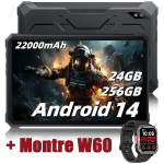 Tahvelarvuti Blackview Active 8 Pro 10.36" 2.4K FHD+ 24GB+256GB(SD 1TB) 22000mAh G99 48MP+16MP Android 14 Must + W60