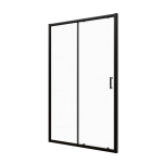 Du&scaron;iuks VENTO Asti 100X195 cm, l&auml;bipaistev Easy Clean klaas 6mm, must profiil