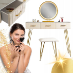 WC koos LED-peegliga, beebit&uuml;drukule SANDY Cream koos sahtlitega ja tooliga