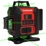 Laserlood 360&deg; 4D ristjoontega roheline, 16 joont