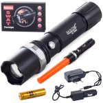Bailongi taktikaline LED-taskulamp Zoom XP-E laetav aku