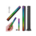 USB LED helile reageeriv RGB valguspaneel &ndash; mitmev&auml;rviline, aku + USB-C