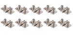 10 x Blumi risti Clip hingeplaadid, 0 mm, Expando, ekstsentriliselt reguleeritav, nikli v&auml;rvi