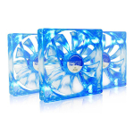 3x AABCOOLING Super Silent Fan 14 Sinine LED - V&otilde;imas 140mm Arvuti Ventilaator, 80m&sup3;/h &Otilde;huvool, &Uuml;livaikne 8.6dB T&ouml;&ouml; FDB Laagritega, 600 RPM, Sinine LED Valgustus, Kaasaegne Disain, Vibratsioonivastased Padjad, Sobib PC Korpusetele, universal