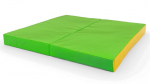 Kokkupandav pehme matt Sanro, 100x100x10 cm, rohelise-kollane, -