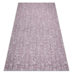 Vaip Sisal Color 47373260 Liinide muster, kolmnurgad, kalasaba - ploomi / beež