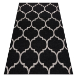 Sisal vaip SISAL FLOORLUX 20608 , Maroko ristikhein, must / h&otilde;be