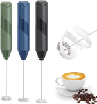 Piimavahustaja Elektriline vispel, kaasaskantav mini joogisegaja/kohviveskel/piimavahustaja cappuccino, frappe, kuuma &scaron;okolaadi jaoks, must