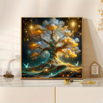 Sametist l&otilde;uend, 5D teemantmosaiik 40 x 40 - loovus ja rahu &uuml;hes. Suurep&auml;rane kingitus endale ja oma l&auml;hedastele.